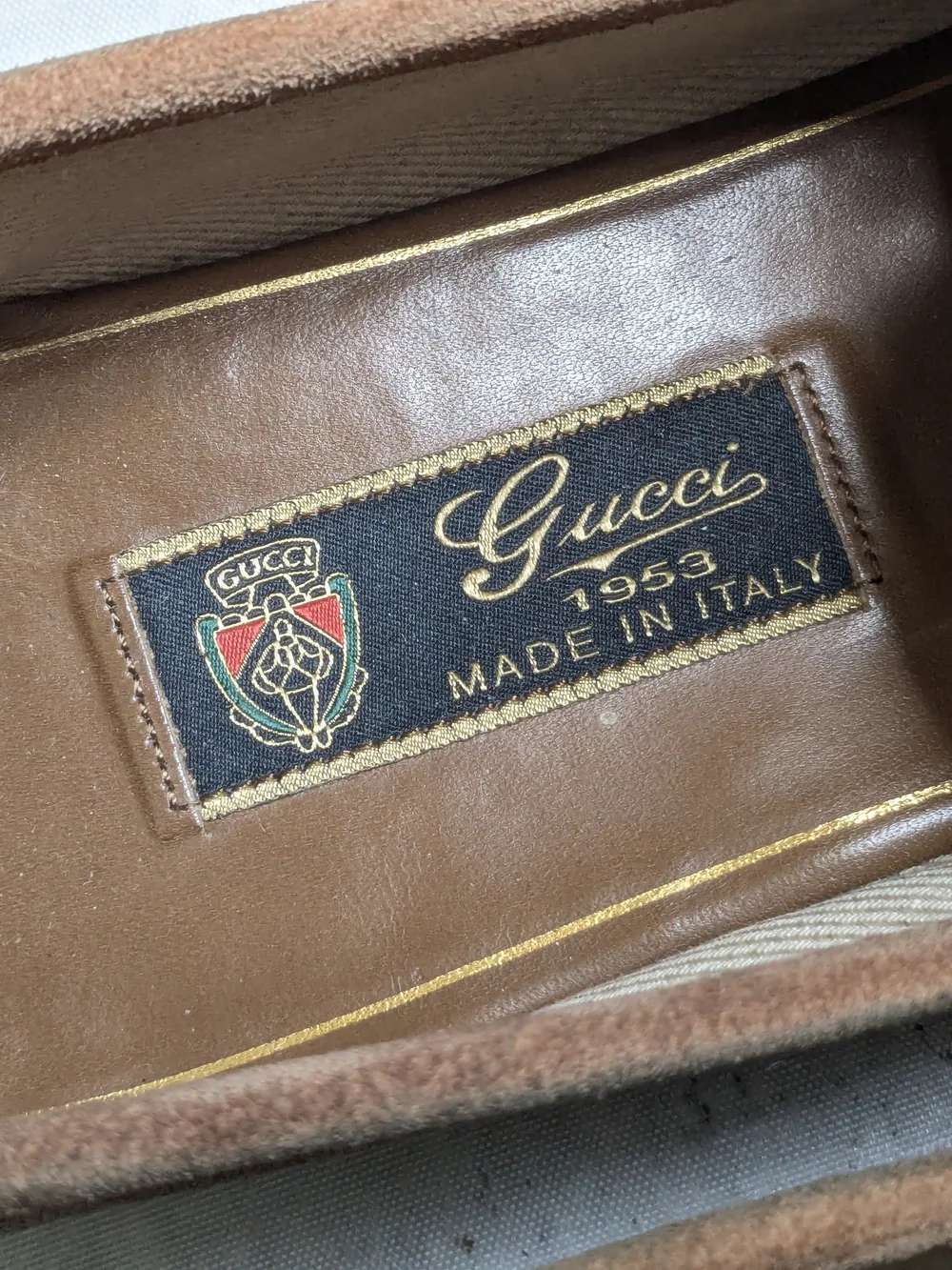 Gucci Brown Suede Horsebit Loafers - Men's US 10